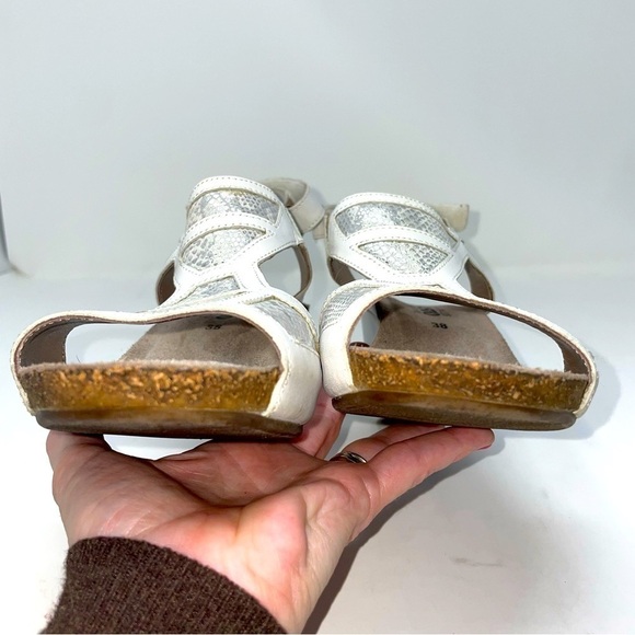 Mephisto White Leather Slingback Sandals – Size 38 (US 7.5–8) - Picture 6 of 11